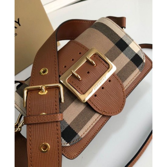 AAA Replica Burberry Small Buckle Crossbody Bag Coffee 1:1 Replica Burberry Small Buckle Crossbody Bag Coffee Knockoff