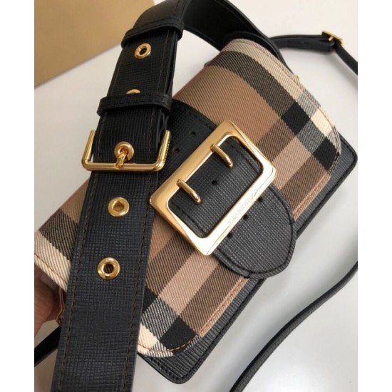 AAA Replica Burberry Small Buckle Crossbody Bag Black 1:1 Replica Burberry Small Buckle Crossbody Bag Black Knockoff
