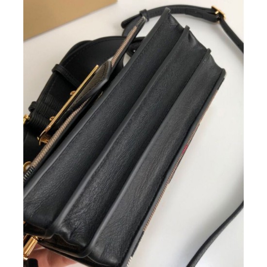 AAA Replica Burberry Small Buckle Crossbody Bag Black 1:1 Replica Burberry Small Buckle Crossbody Bag Black Knockoff