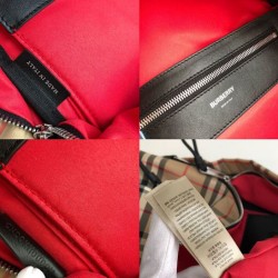 1:1 Replica Burberry Check Backpack Apricot Knockoff