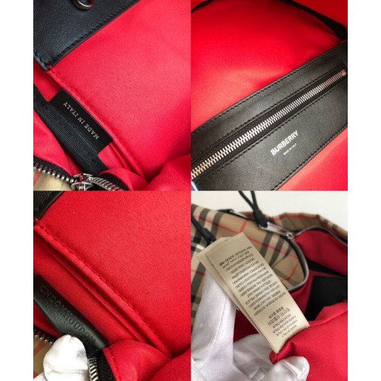 AAA Replica Burberry Check Backpack Apricot 1:1 Replica Burberry Check Backpack Apricot Knockoff