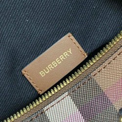 AAA Replica Burberry Medium Check Bowling Bag Brown 1:1 Replica Burberry Medium Check Bowling Bag Brown Knockoff