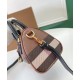 AAA Replica Burberry Mini Checked Bowling Bag Black 1:1 Replica Burberry Mini Checked Bowling Bag Black Knockoff