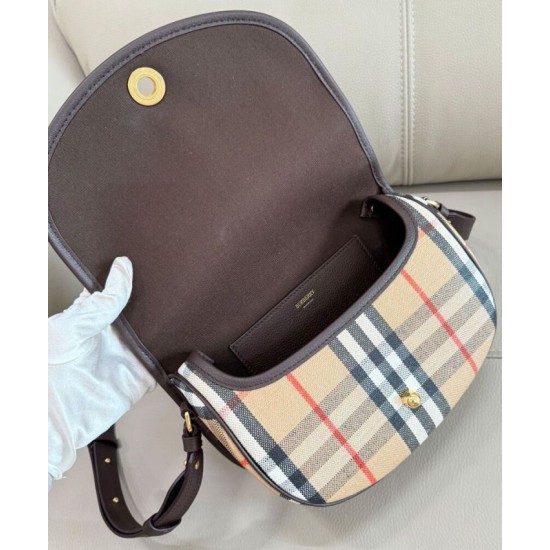 1:1 Replica Burberry Highlands Shoulder Bag Dark Coffee Knockoff