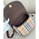 1:1 Replica Burberry Highlands Shoulder Bag Dark Coffee Knockoff