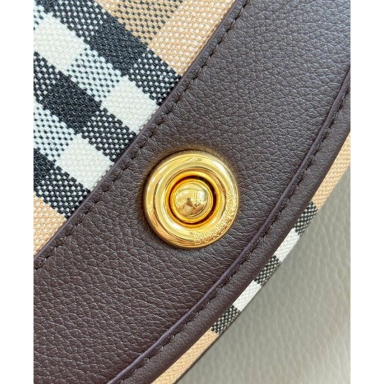 1:1 Replica Burberry Highlands Shoulder Bag Dark Coffee Knockoff