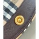 1:1 Replica Burberry Highlands Shoulder Bag Dark Coffee Knockoff