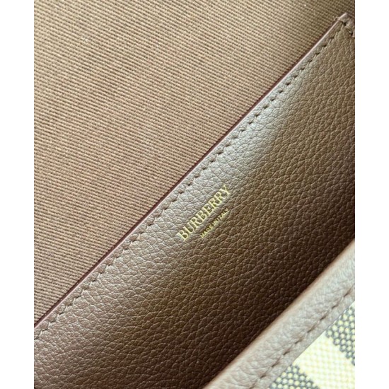 1:1 Replica Burberry Highlands Shoulder Bag Dark Coffee Knockoff