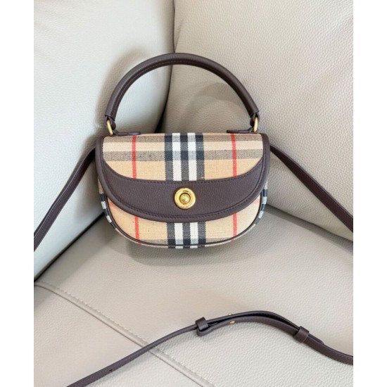 AAA Replica Burberry Mini Highlands Bag Dark Coffee 1:1 Replica Burberry Mini Highlands Bag Dark Coffee Knockoff