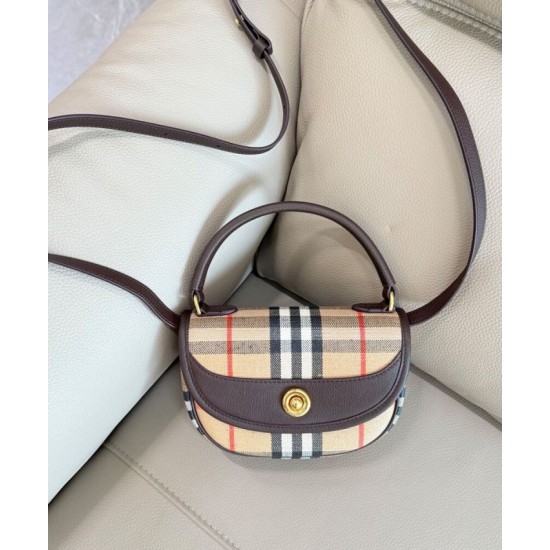 AAA Replica Burberry Mini Highlands Bag Dark Coffee 1:1 Replica Burberry Mini Highlands Bag Dark Coffee Knockoff