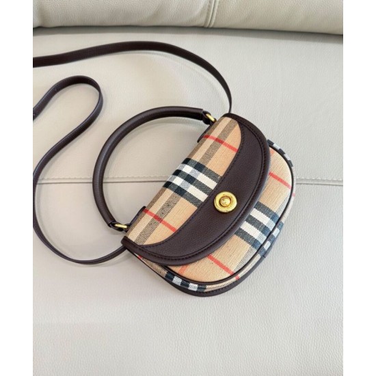 AAA Replica Burberry Mini Highlands Bag Dark Coffee 1:1 Replica Burberry Mini Highlands Bag Dark Coffee Knockoff