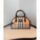 AAA Replica Burberry Highlands Mini Tote Bag Burberry Check Dark Coffee 1:1 Replica Burberry Highlands Mini Tote Bag Burberry Check Dark Coffee Knockoff