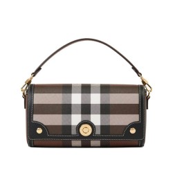 1:1 Replica Burberry Top Handle Bag Black Knockoff