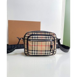 1:1 Replica Burberry Vintage Check Shoulder Bag Apricot Knockoff