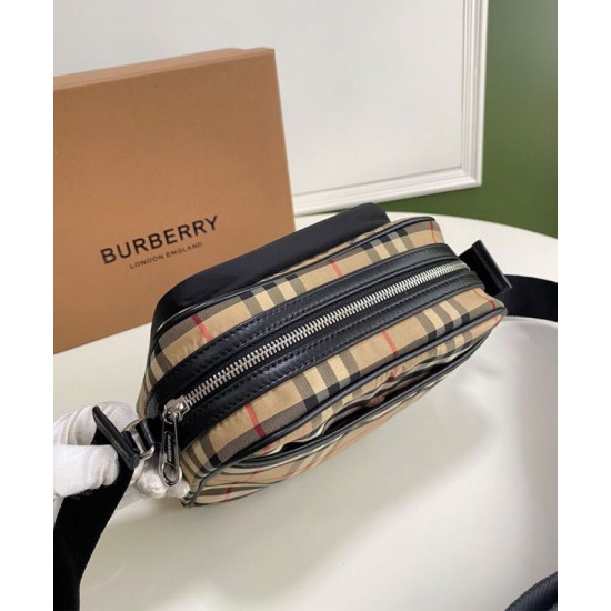 AAA Replica Burberry Vintage Check Shoulder Bag Apricot 1:1 Replica Burberry Vintage Check Shoulder Bag Apricot Knockoff