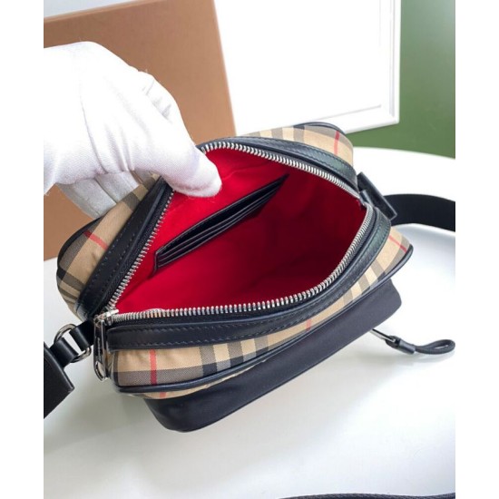 AAA Replica Burberry Vintage Check Shoulder Bag Apricot 1:1 Replica Burberry Vintage Check Shoulder Bag Apricot Knockoff