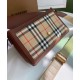 AAA Replica Burberry Vintage Check Note Shoulder Bag Coffee 1:1 Replica Burberry Vintage Check Note Shoulder Bag Coffee Knockoff