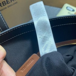 AAA Replica Burberry Checked Tote Bag Dark Coffee 1:1 Replica Burberry Checked Tote Bag Dark Coffee Knockoff