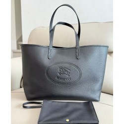 1:1 Replica Burberry Highlands Medium Tote Bag Black Knockoff