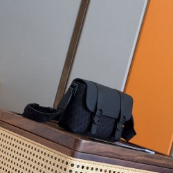 1:1 Replica Dior Daily Oblique shoulder bag black jacquard canvas Knockoff