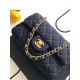 1:1 Replica Chanel Mini Rectangular Classic Flap Bag AS1116 dark blue denim Knockoff