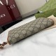 1:1 Replica Gucci GG Emblem Zip Around Wallet 821803/819122 Brown Knockoff