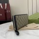 1:1 Replica Gucci GG Emblem Zip Around Wallet 821803/819122 Black Knockoff