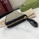 1:1 Replica Gucci GG Emblem Zip Around Wallet 821803/819122 Black Knockoff