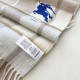 1:1 Replica Burberry Equestrian Knight Check Cashmere Scarf 32 x 180 cm Beige Knockoff