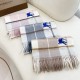 1:1 Replica Burberry Equestrian Knight Check Cashmere Scarf 32 x 180 cm Pink Knockoff