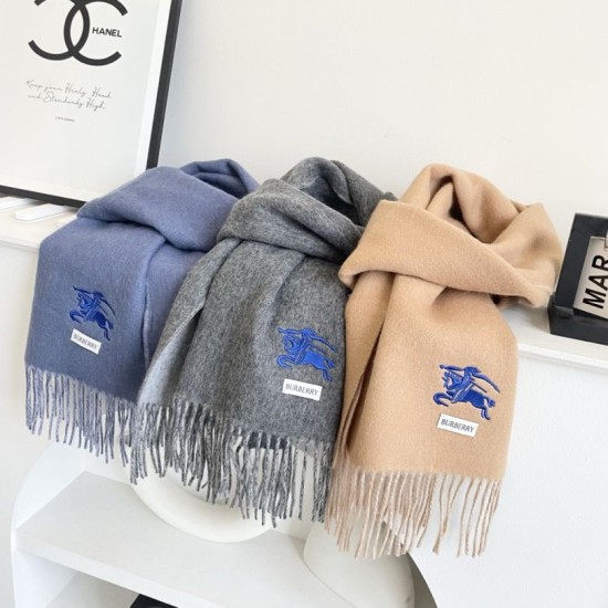 1:1 Replica Burberry Classic Reversible Cashmere Scarf 32 x 180 cm Brown/Grey Knockoff