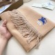 1:1 Replica Burberry Classic Reversible Cashmere Scarf 32 x 180 cm Brown/Grey Knockoff