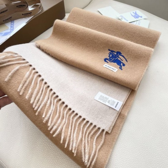 1:1 Replica Burberry Classic Reversible Cashmere Scarf 32 x 180 cm Brown/Grey Knockoff