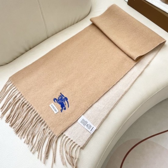 1:1 Replica Burberry Classic Reversible Cashmere Scarf 32 x 180 cm Brown/Grey Knockoff