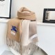 1:1 Replica Burberry Classic Reversible Cashmere Scarf 32 x 180 cm Brown/Grey Knockoff