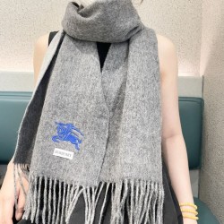 1:1 Replica Burberry Classic Reversible Cashmere Scarf 32 x 180 cm Grey Knockoff