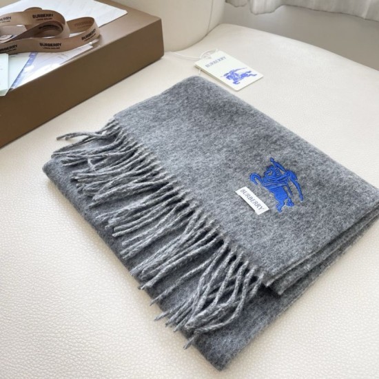 1:1 Replica Burberry Classic Reversible Cashmere Scarf 32 x 180 cm Grey Knockoff