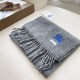 1:1 Replica Burberry Classic Reversible Cashmere Scarf 32 x 180 cm Grey Knockoff