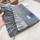 1:1 Replica Burberry Classic Reversible Cashmere Scarf 32 x 180 cm Grey Knockoff