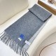 1:1 Replica Burberry Classic Reversible Cashmere Scarf 32 x 180 cm Grey Knockoff