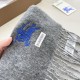 1:1 Replica Burberry Classic Reversible Cashmere Scarf 32 x 180 cm Grey Knockoff