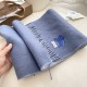 1:1 Replica Burberry Classic Reversible Cashmere Scarf 32 x 180 cm Blue/Grey Knockoff