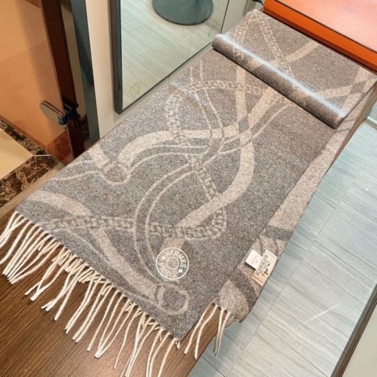 1:1 Replica Hermès Brides de Gala Désored Scarf 32 x 180 cm Grey Knockoff