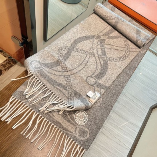 1:1 Replica Hermès Brides de Gala Désored Scarf 32 x 180 cm Grey Knockoff