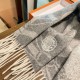 1:1 Replica Hermès Brides de Gala Désored Scarf 32 x 180 cm Grey Knockoff