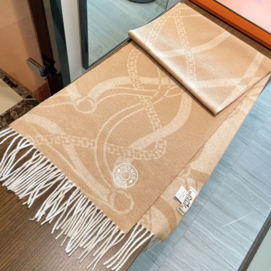 1:1 Replica Hermès Brides de Gala Désored scarf 32 x 180 cm taupe/beige Knockoff