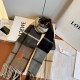 1:1 Replica Loewe reversible cashmere scarf with checkered pattern 30 x 180 cm Knockoff