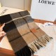 1:1 Replica Loewe reversible cashmere scarf with checkered pattern 30 x 180 cm Knockoff