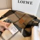 1:1 Replica Loewe reversible cashmere scarf with checkered pattern 30 x 180 cm Knockoff