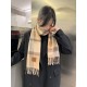 1:1 Replica Loewe reversible cashmere scarf with checkered pattern 30 x 180 cm brown Knockoff